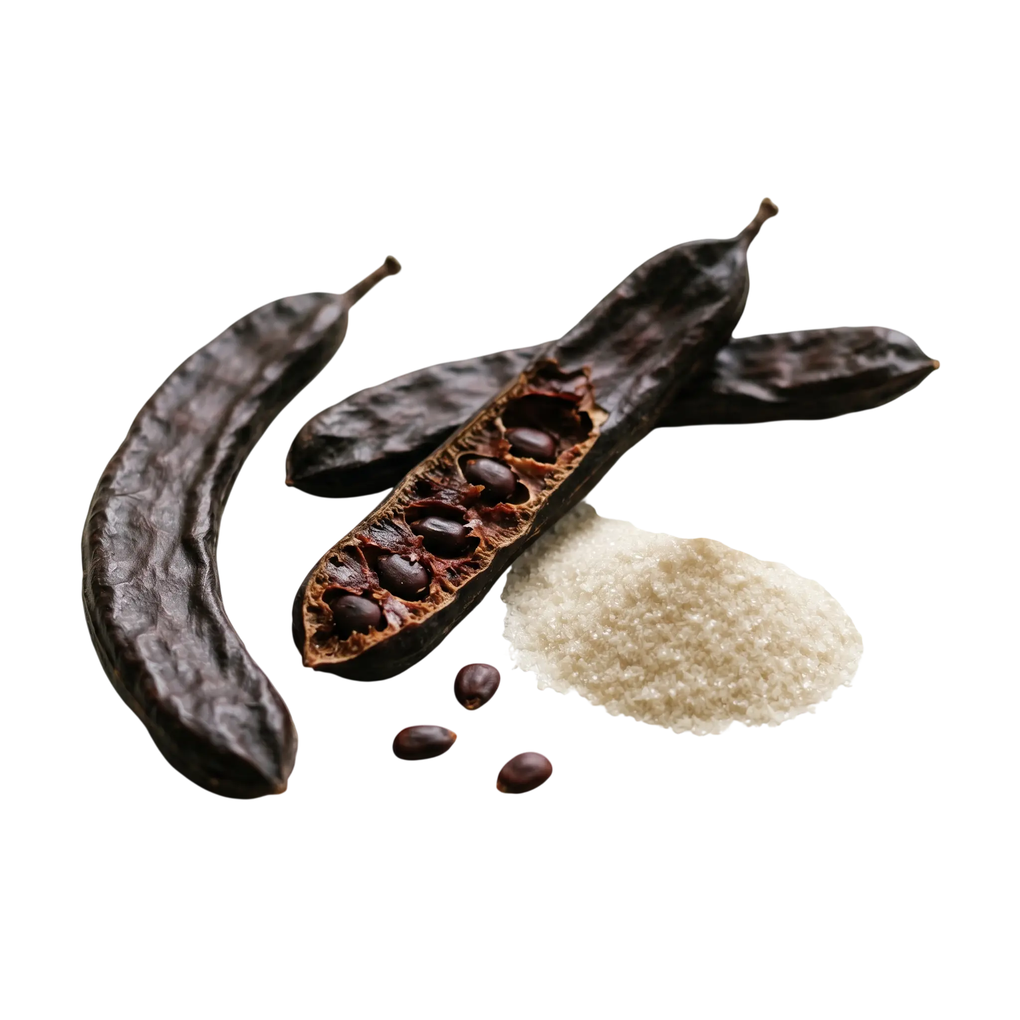 Carob pods and extracted inositol powder